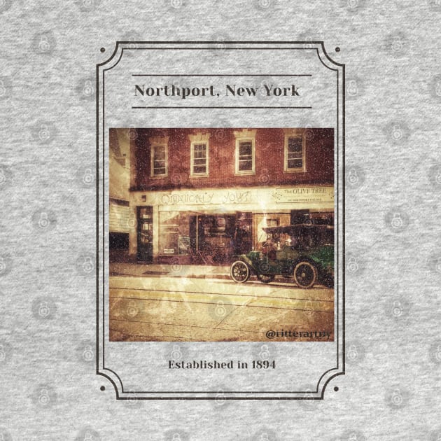 Vintage Style Northport NY by RitterArtNY